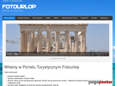 Portal turystyczny fotourlop.pl zaprasza