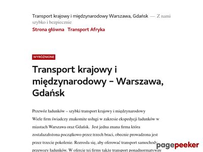 Przewóz mebli w Warszawie